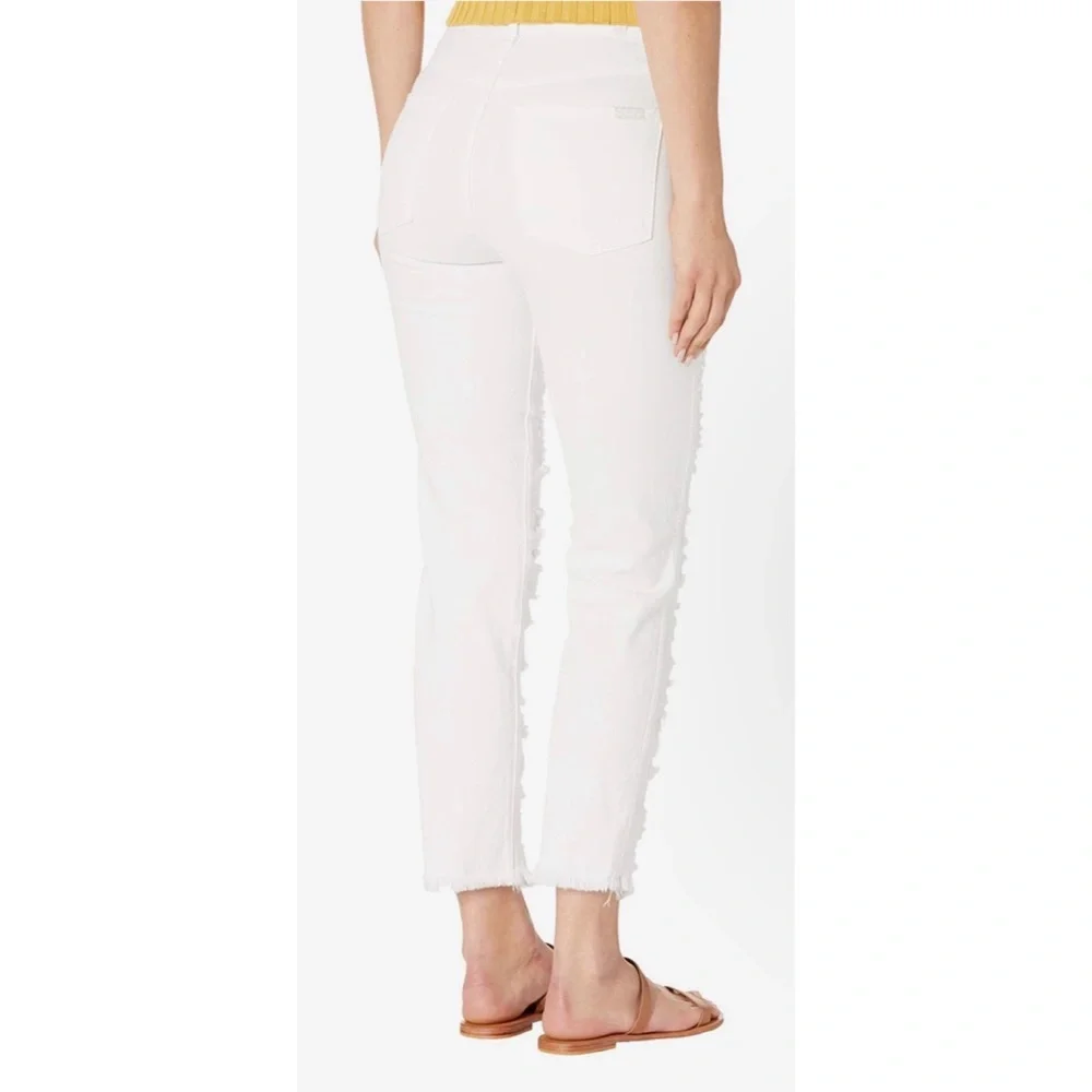 7 FOR ALL MANKIND HIGH WAIST CROPPED SHREDDED JEANS 🌺IN STORES🌺 - Picture 3 of 4